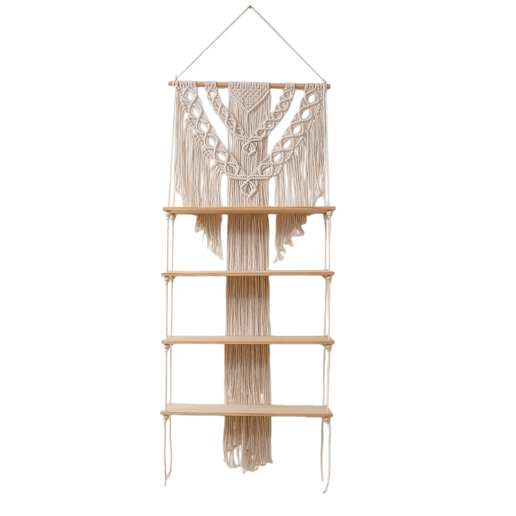 Makramee Wandregal Organizer mit Boho-Design Brehn
