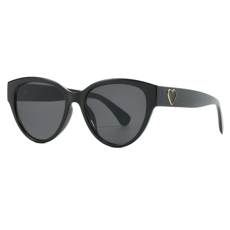 Damen Cat-Eye Sonnenbrille mit luxuriösem Leopardenmuster und charmanten Details Brehn