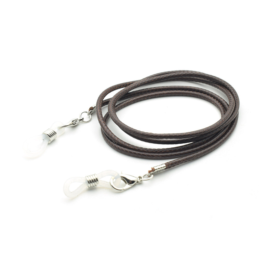 Geflochtener Leder-Brillenhalter Brehn