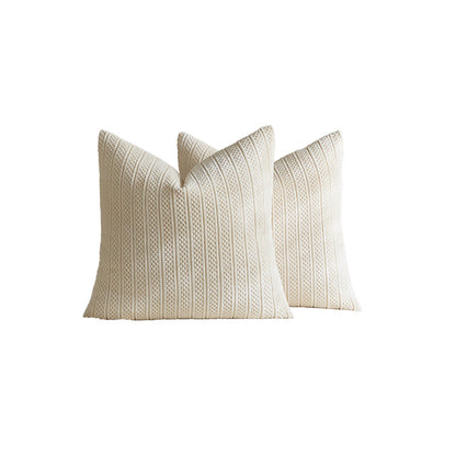 Chunky Ribbed Strick Quadrat Kissenbezüge Set