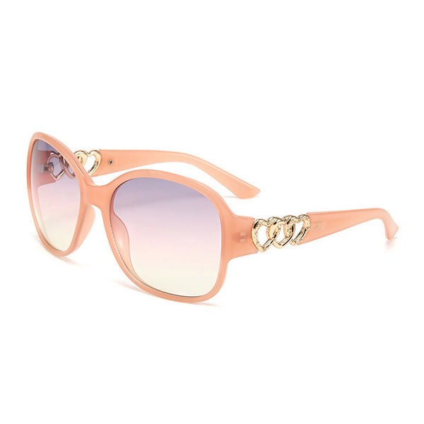 Damen elegante Sonnenbrille mit exquisite Rahmenverzierung Brehn