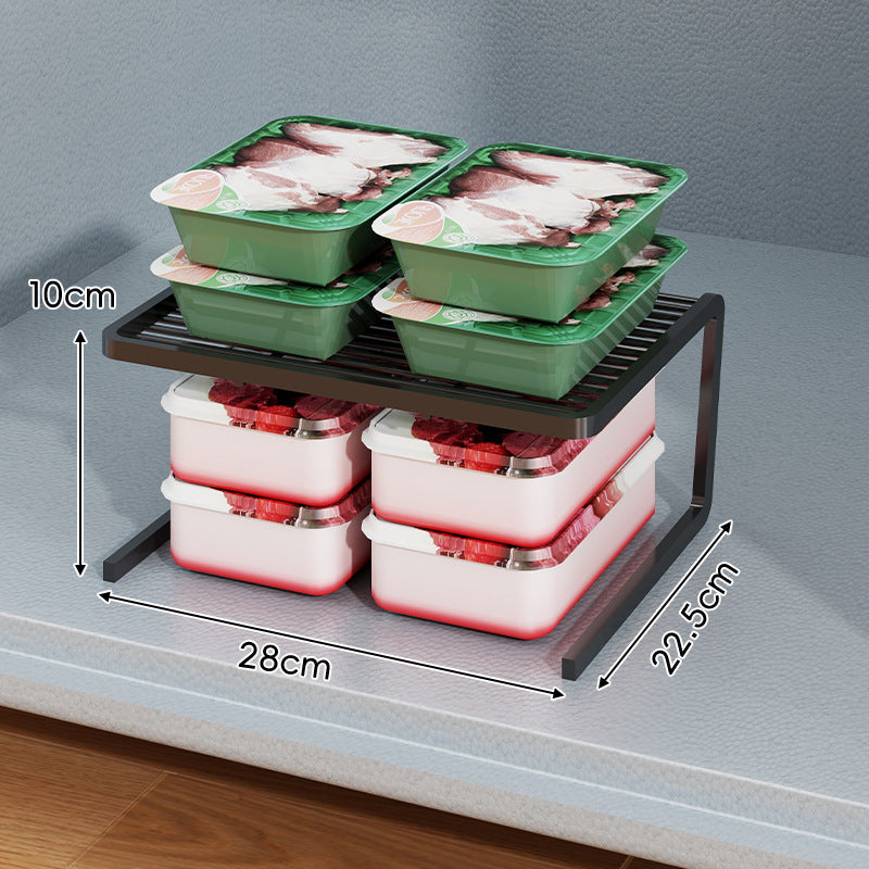 Kompakter dreistufiger slatted Metall Theken-Pantry-Organizer