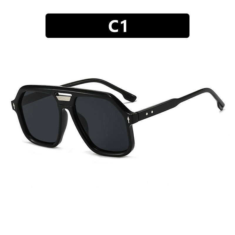 Damen oversized Sonnenbrille mit polygonalem Rahmen und UV-Schutz Brehn