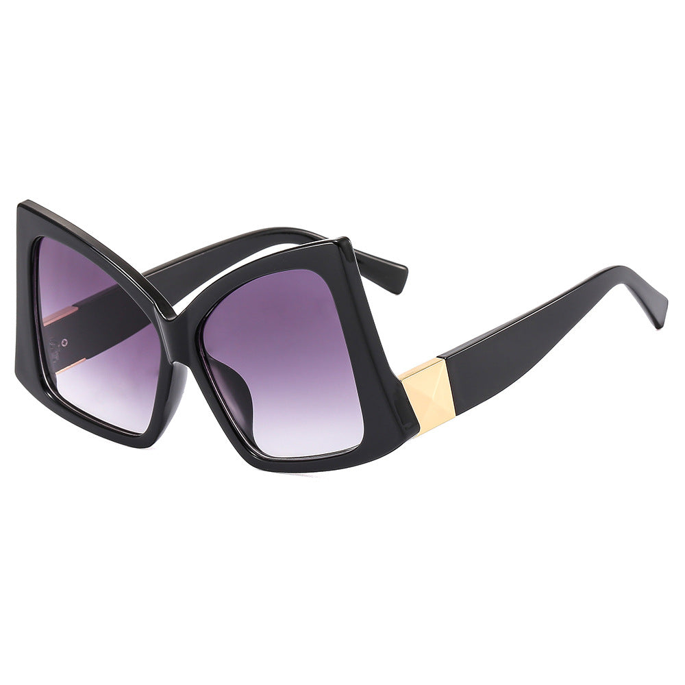 Damen oversized Sonnenbrille mit elegantem quadratischen Rahmen und schützendem UV-Schutz Brehn
