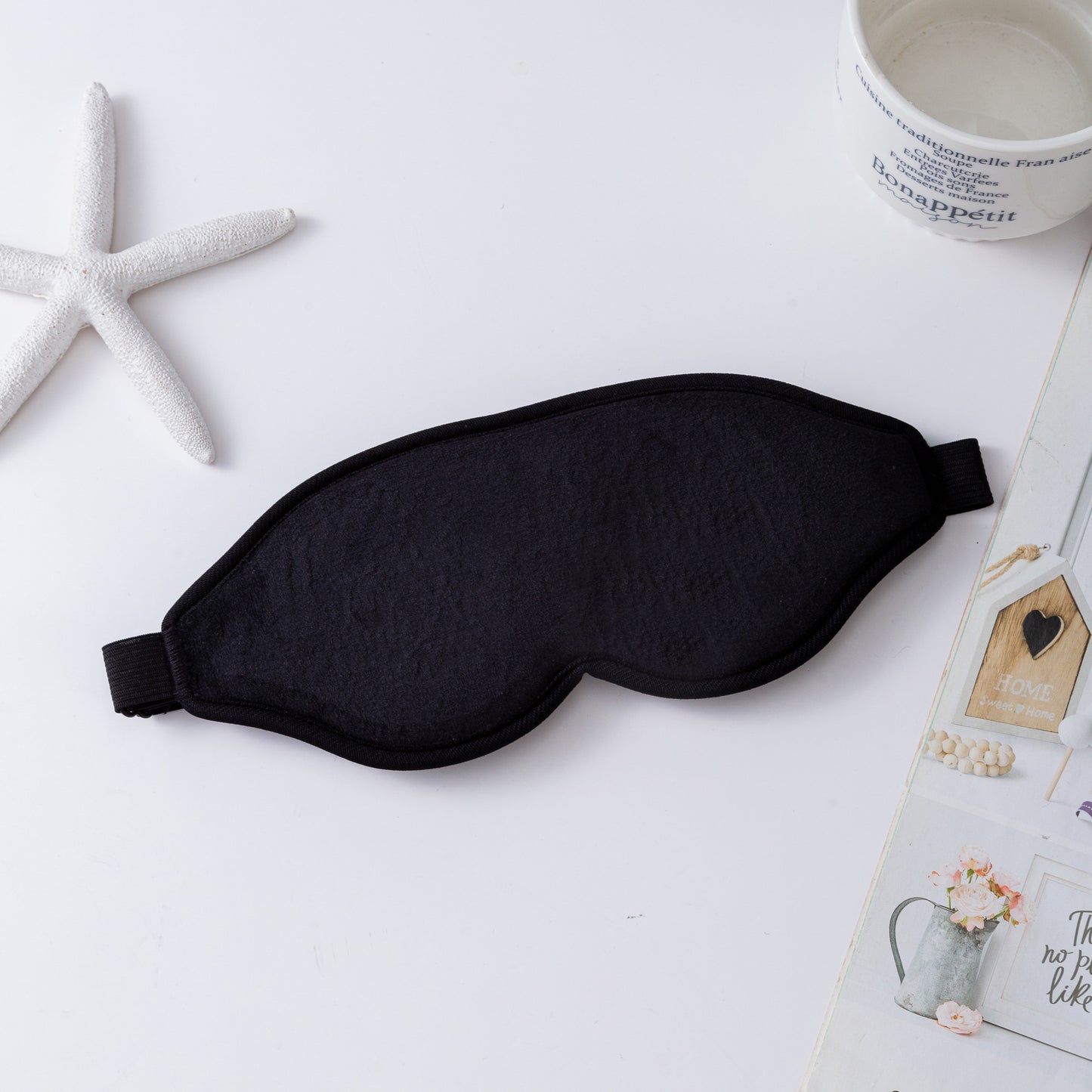 Unisex nan ergonomische Schlafmaske mit dreidimensionaler Kontur und verstellbarem Gummiband Brehn