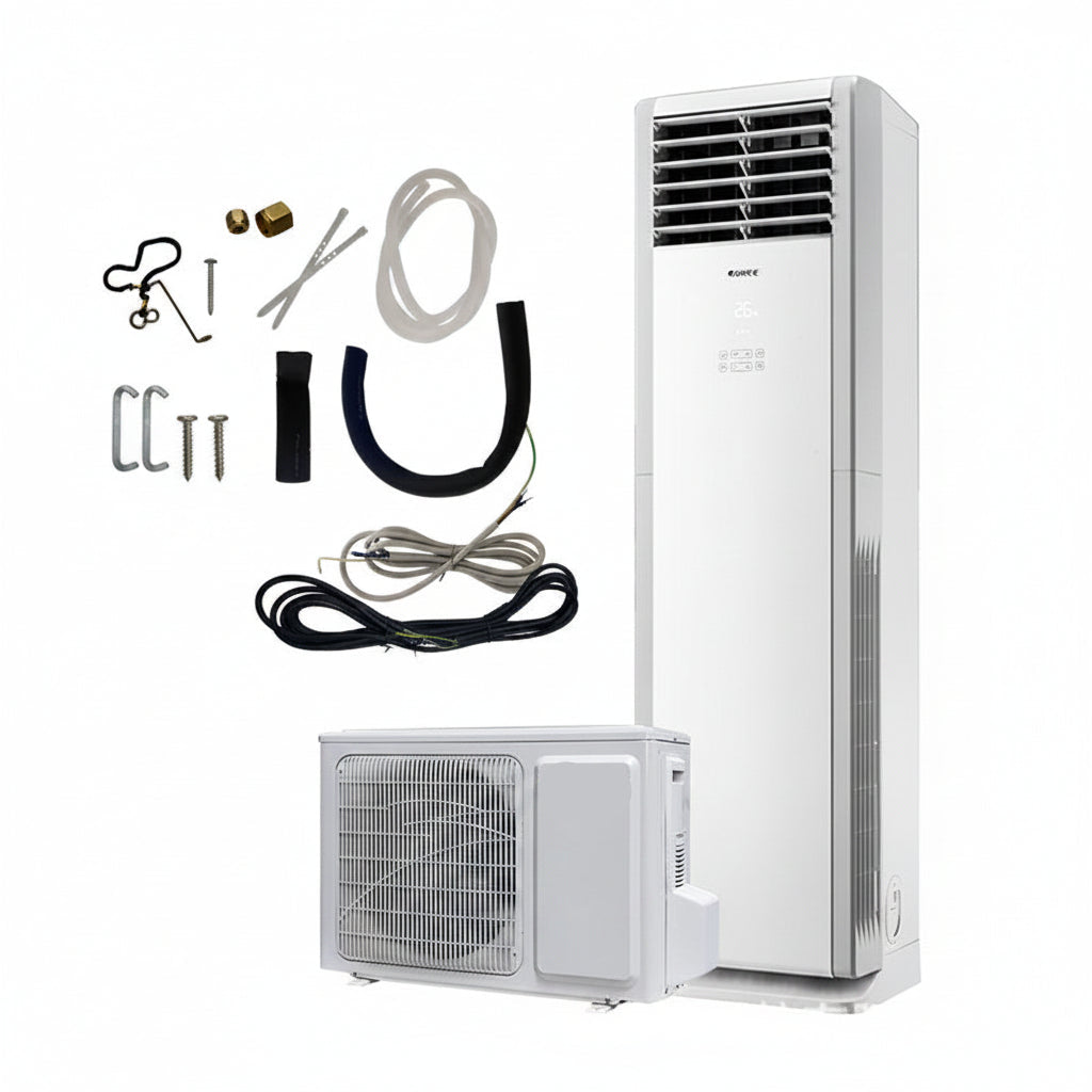 Unisex nan mobile Standklimaanlage mit LED-Display und abnehmbaren Luftfiltern Brehn