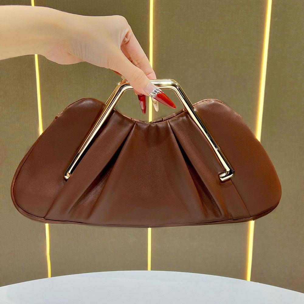 Elegante Raffung Handtasche