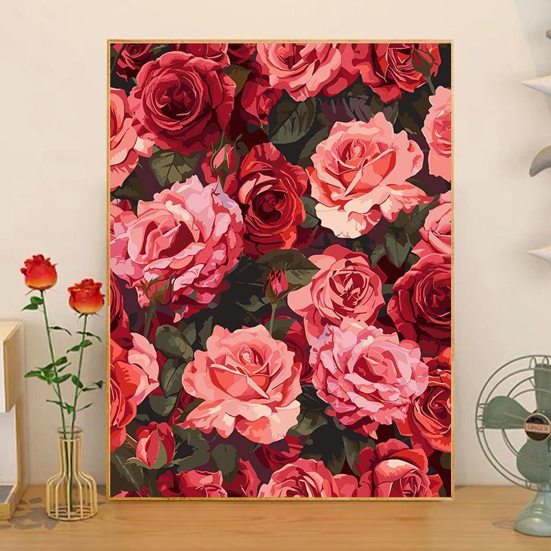 Florale Anordnung Leinwandkunst Brehn