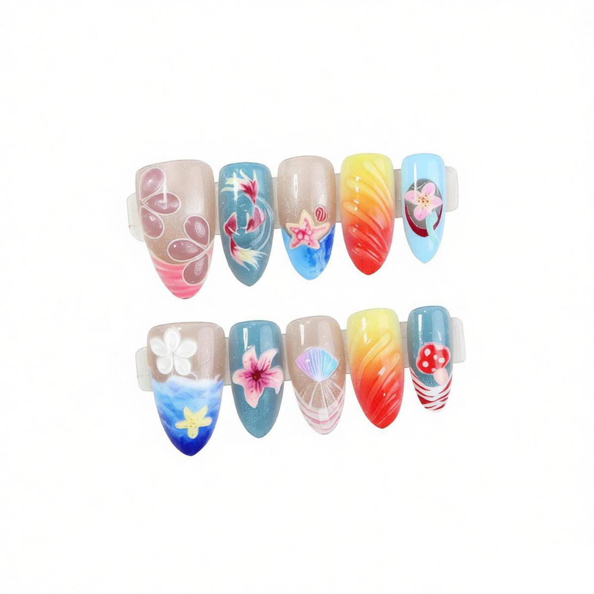 Künstlerisches Küsten-Nageldesign Brehn