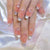 Elegantes Gradient Press-On Nagel Set mit Glänzender Oberfläche Brehn
