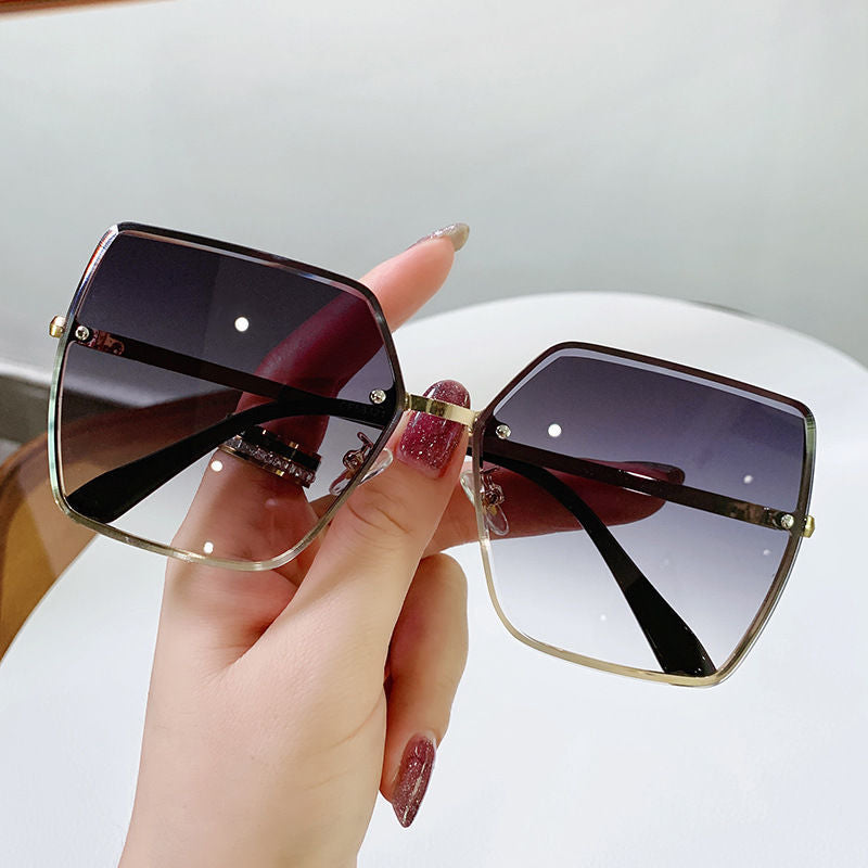 Damen modische quadratische Sonnenbrille mit polarisierenden Gläsern Brehn