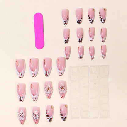 Künstlerische Blumen Acryl Nail Art Brehn
