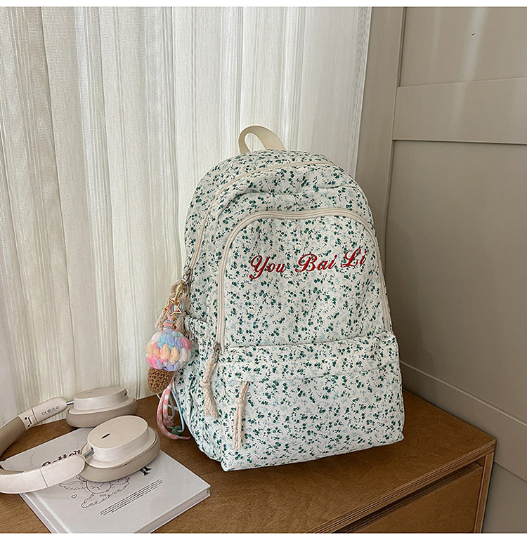 Blumenmuster Rucksack