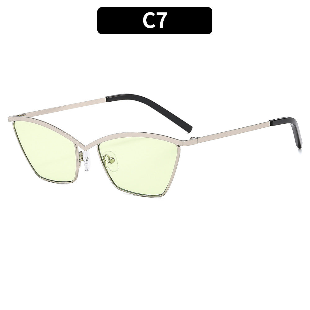 Stylische winkelförmige Katzenaugen-Sonnenbrille