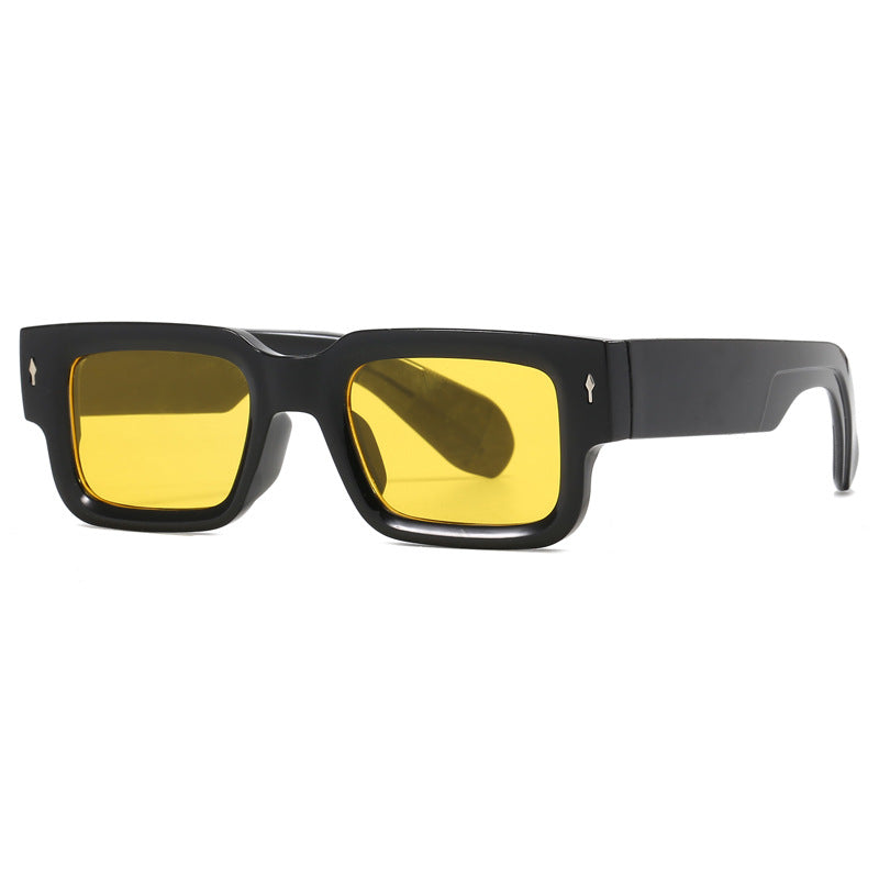 Damen Modische rechteckige Sonnenbrille mit hochwertigen Gläsern Brehn
