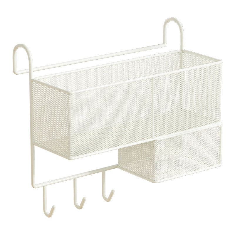Loft-Bett Unter-Schienengitter Metal Mesh Organizer mit Taschentuchboxschublade und Mehrfachhaken