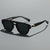 Damen Designer-Sonnenbrille mit modernem, kantigem Rahmen und Farbverlauf Brehn