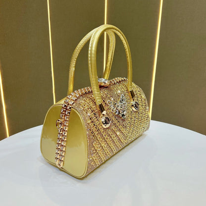 Dekorative mit Strass besetzte Abendhandtasche