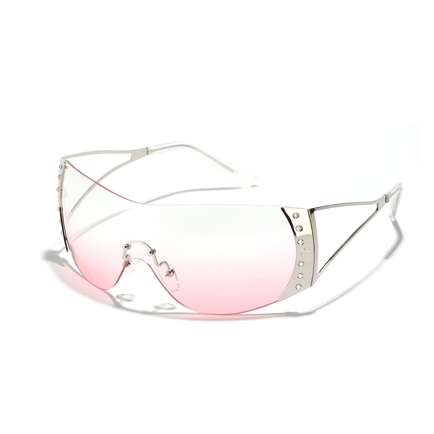 Damen futuristische Sonnenbrille mit stilvollem Rahmen und hochgradigem UV-Schutz Brehn