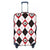 Unisex nan elastische Kofferschutzhülle mit Fußball-Argyle-Motiv, reißfestes Stretchcover für Trolley mit Griff- und Rollenöffnungen Brehn