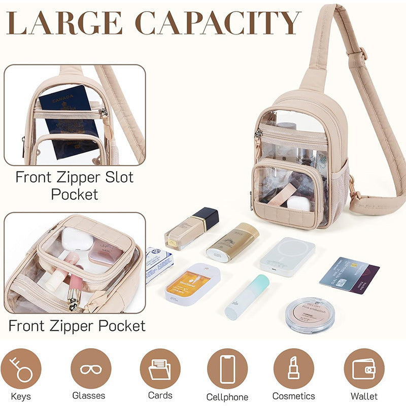 Multifunktionale Transparente Sling-Tasche Brehn