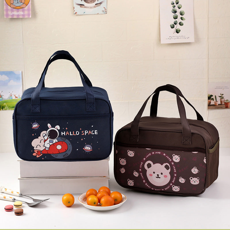 Isolierte Kinder-Lunch-Tasche mit süßem Bären-Design Brehn