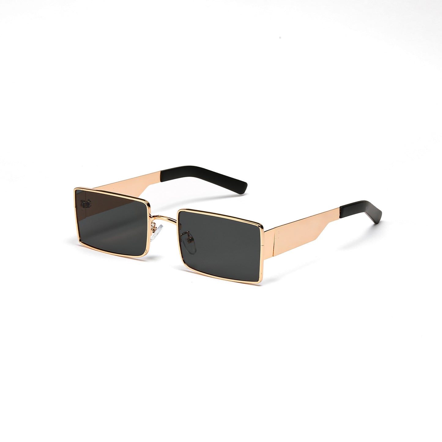 Damen stilvolle rechteckige Sonnenbrille mit modernem Metallgestell Brehn