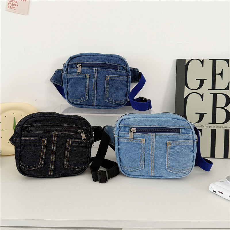 Komfortable Denim Umhängetasche Brehn