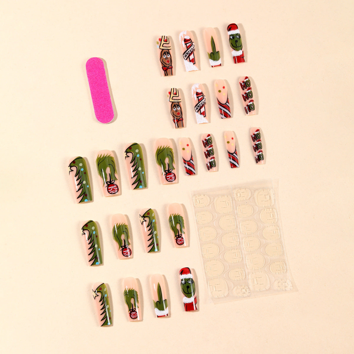 Weihnachts-Themen 3D Nagelkunst Set Brehn