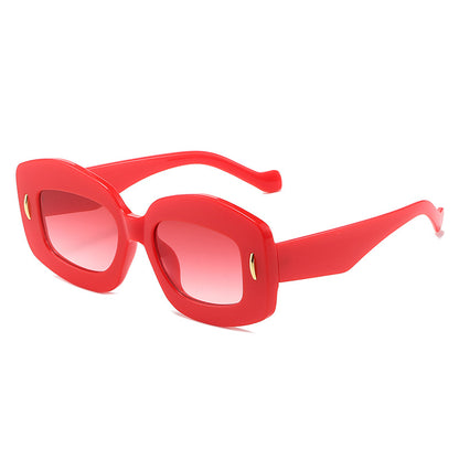 Zeitgenössische Chunky Rahmen Sonnenbrille Brehn