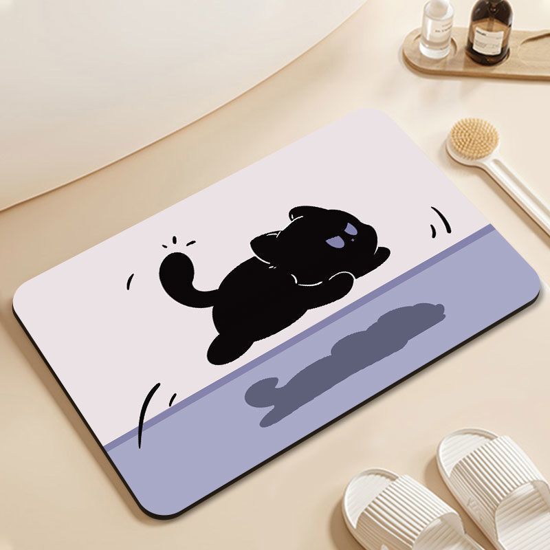 Süßes Katzen-Design Badezimmermatte Brehn
