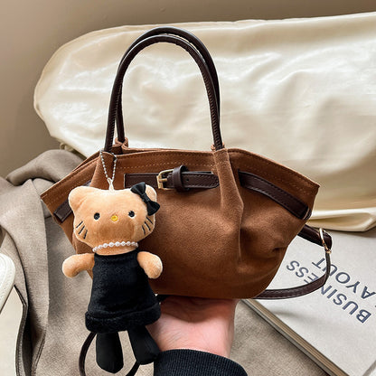 Faux Wildleder Handtasche