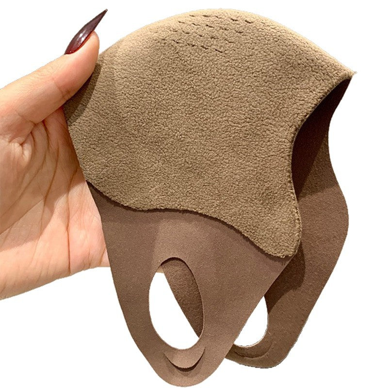 Ultra-weiche fleecegefütterte konturierte Gesichtsmaske mit atmungsaktiven Ohrschlaufen Brehn