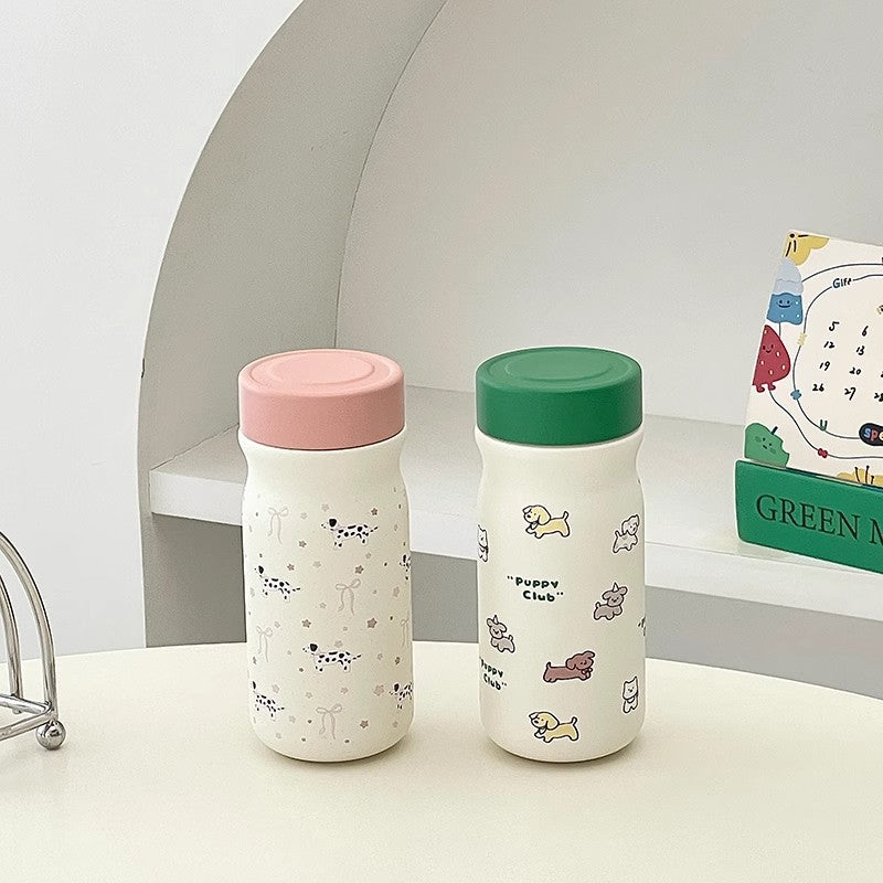 Damen Isolier-Trinkflasche mit niedlichem Hundemotiv Brehn