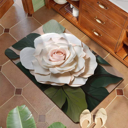 Dekorative 3D Blumenbadmatte