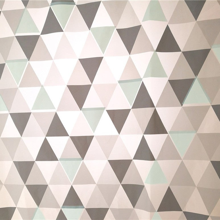 Geometrisches Dreiecks-Muster Duschvorhang Brehn