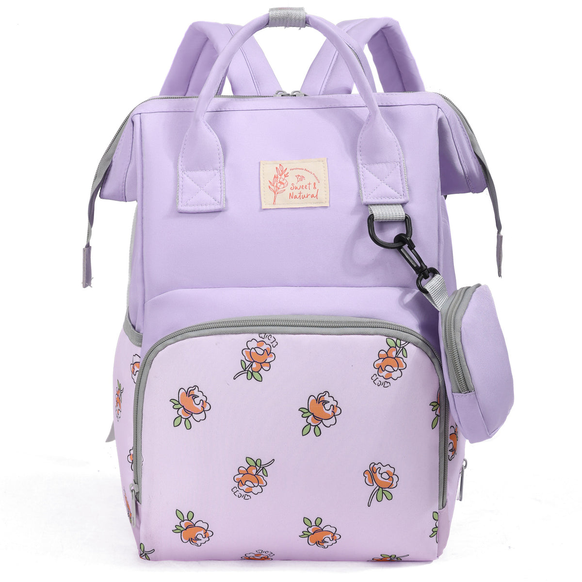 Stilvoller Rucksack mit floralem Muster Brehn