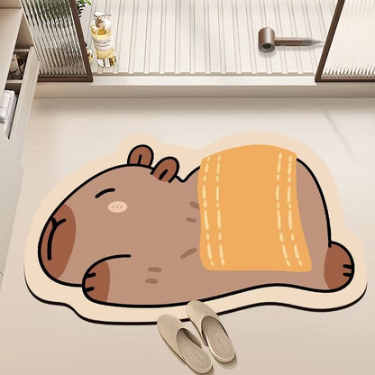 Verspielt Cartoon Design Badmatte