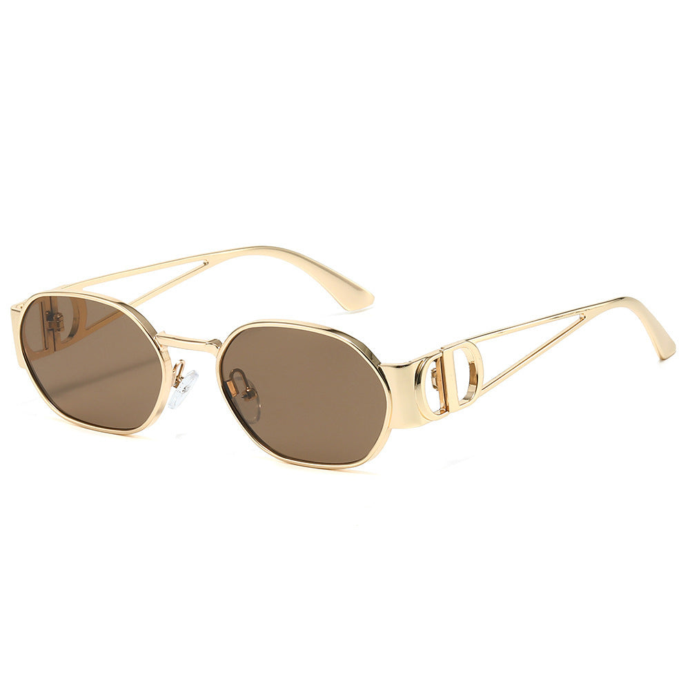 Moderne elegante ovale Sonnenbrillen Brehn