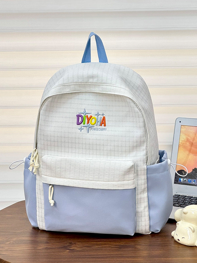 Strukturierter Schulrucksack Brehn