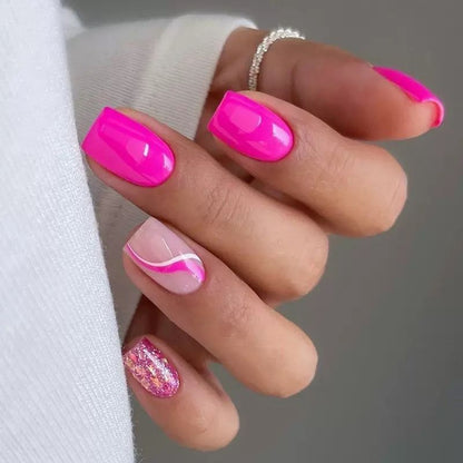 Trendige Acryl-Nail Design Brehn