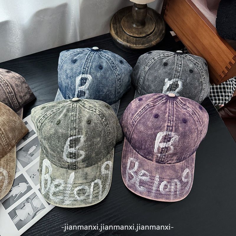 Damen Zerrissene Denim Verstellbare Baseballmütze Brehn