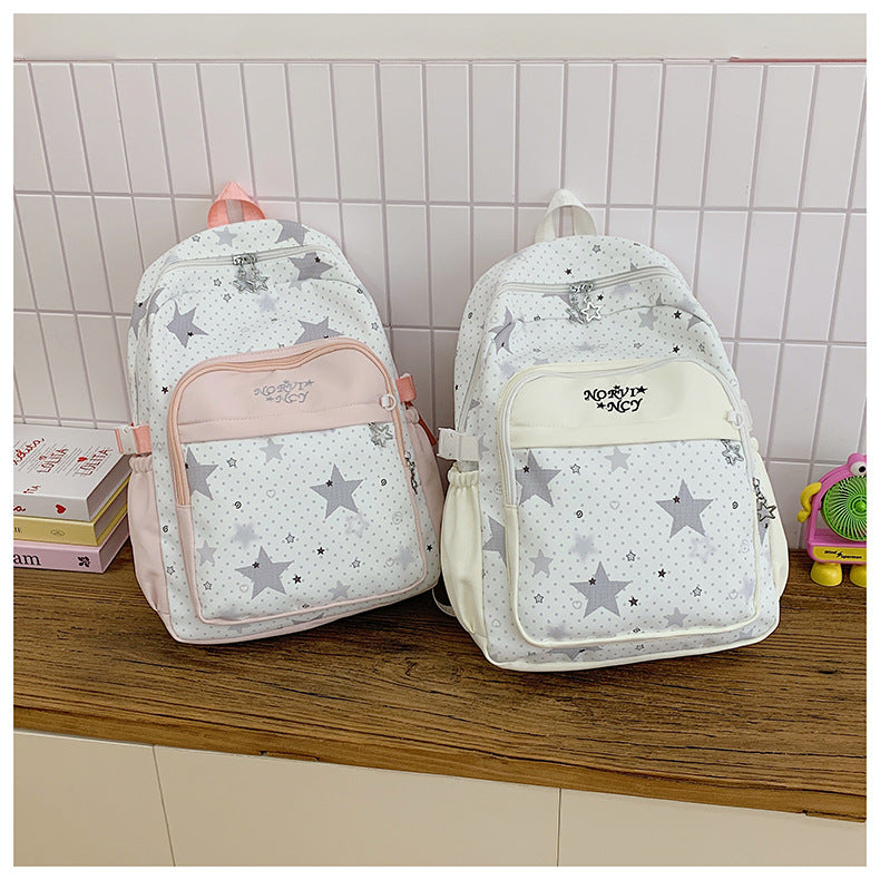 Stylische Sternmuster-Rucksack Brehn