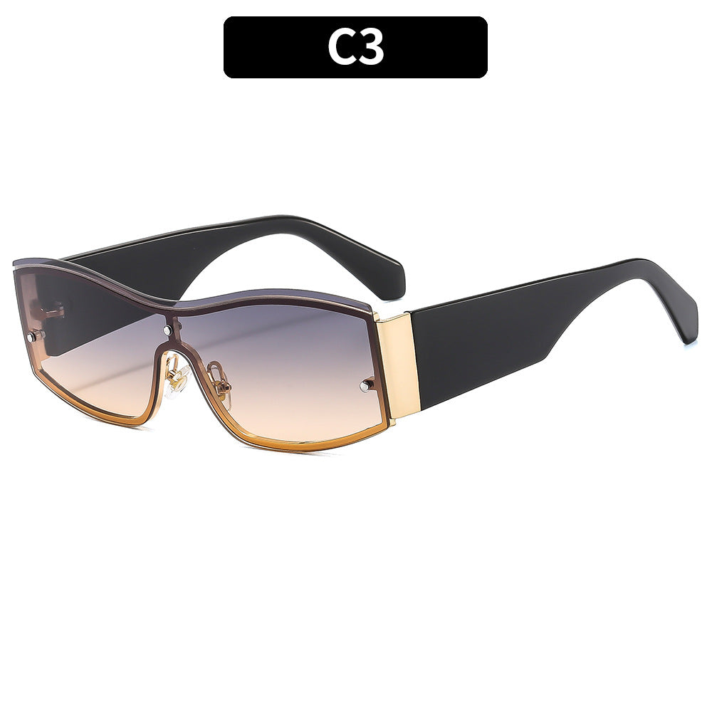Damen Modische Sonnenbrille mit markantem Design und robustem Rahmen Brehn