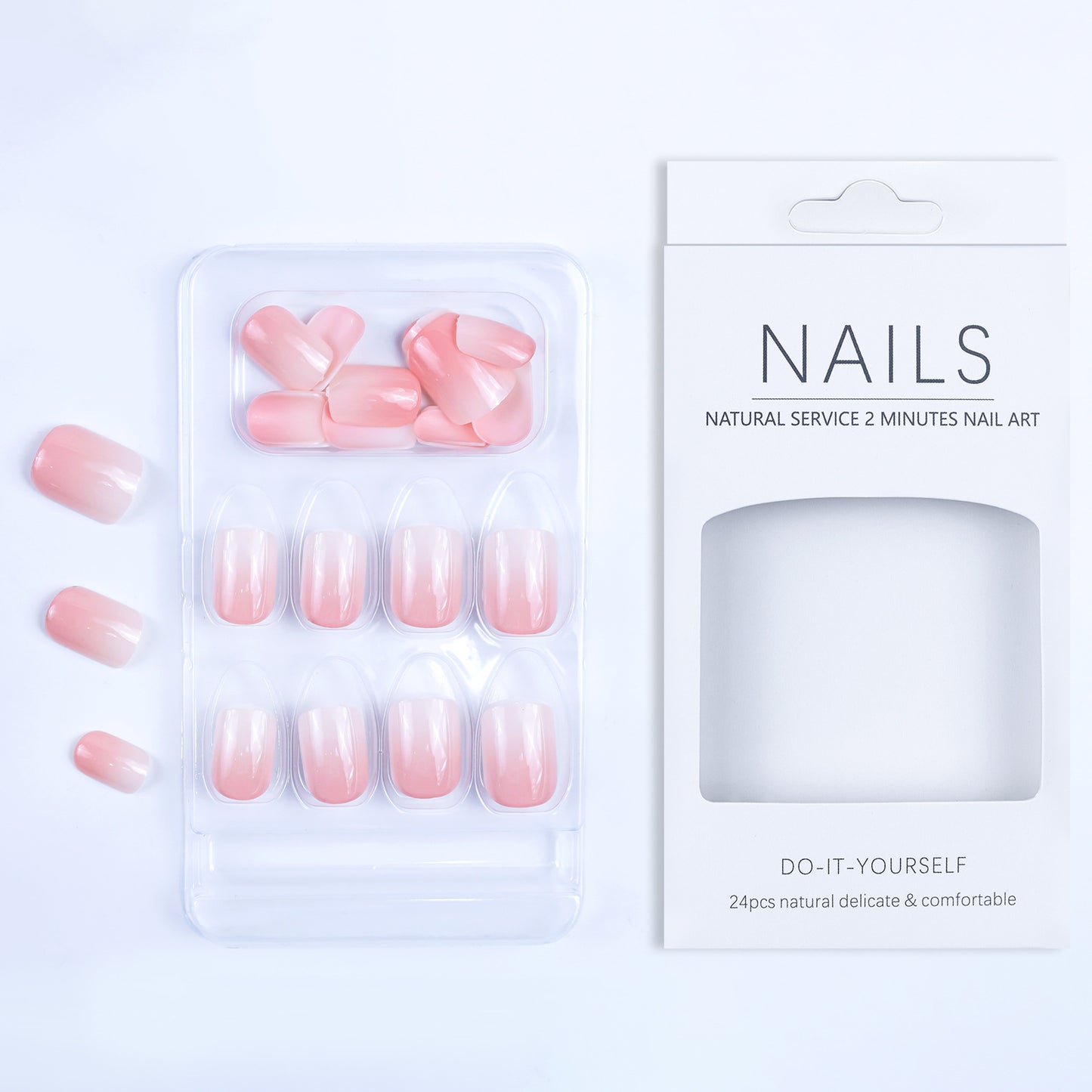 Hochwertige Natürliche Gel-Kunstnägel Brehn