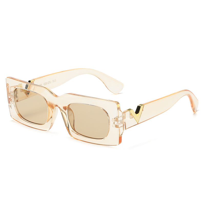 Damen oversized Sonnenbrille mit animalischem Muster Brehn