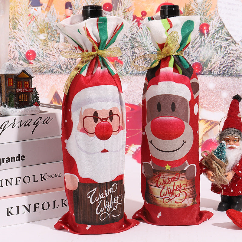 Weihnachtsweinflaschenhülle Brehn