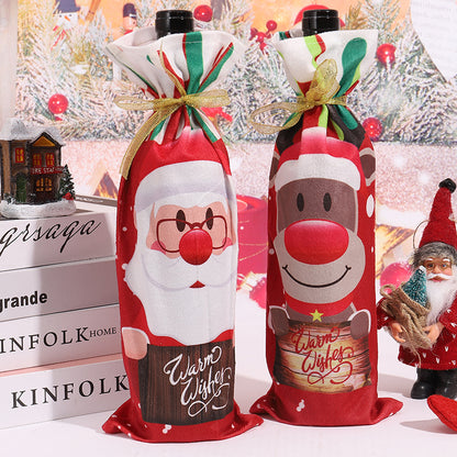 Weihnachtsweinflaschenhülle Brehn