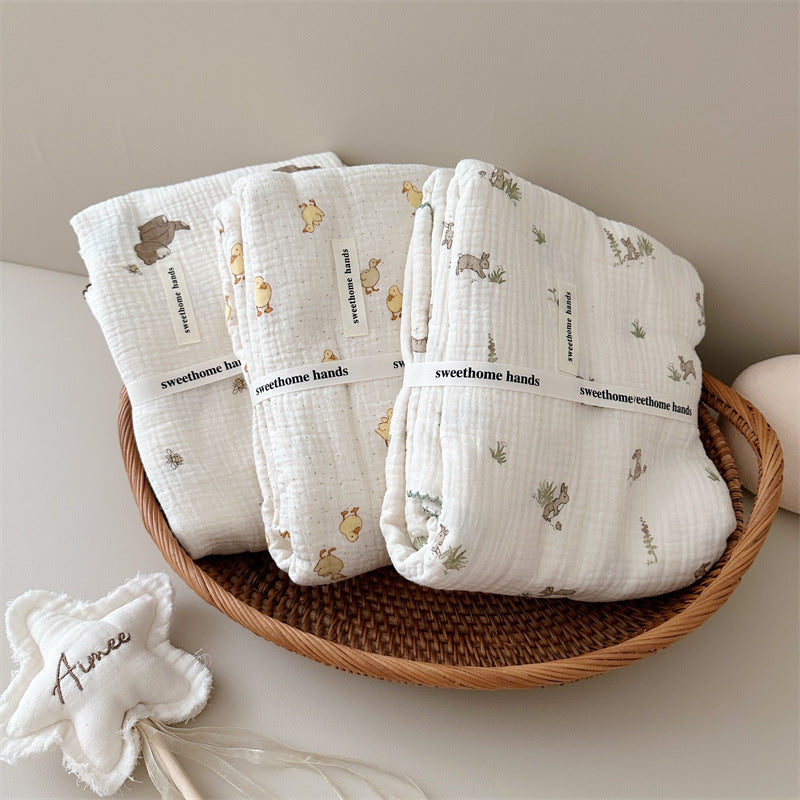 Unisex Mull-Decke mit niedlichem Bärenmotiv Brehn