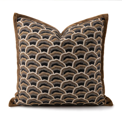 Dekoratives Kissen im modernen Patchwork-Stil